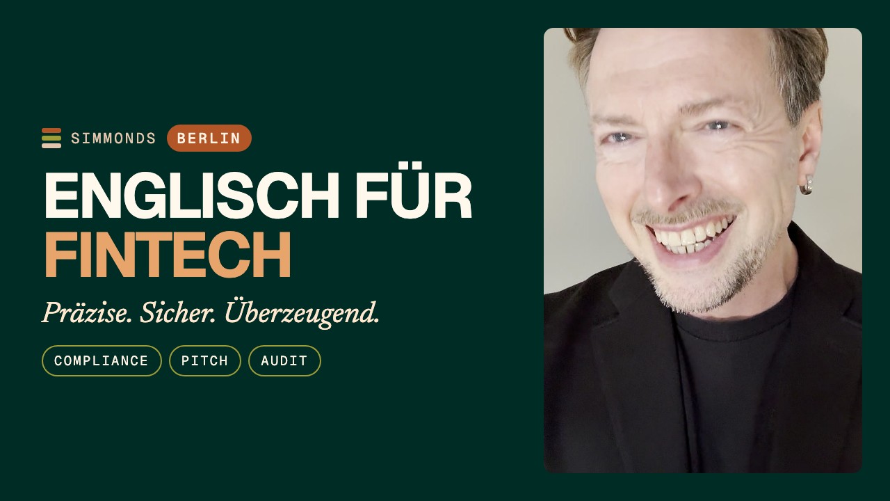 Englisch für FinTech in Berlin: Compliance, Pitches & Audits