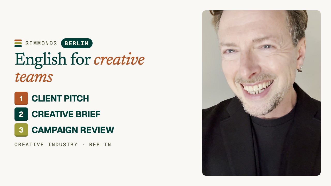 Business English for Creative Teams in Berlin: Pitches & Briefs