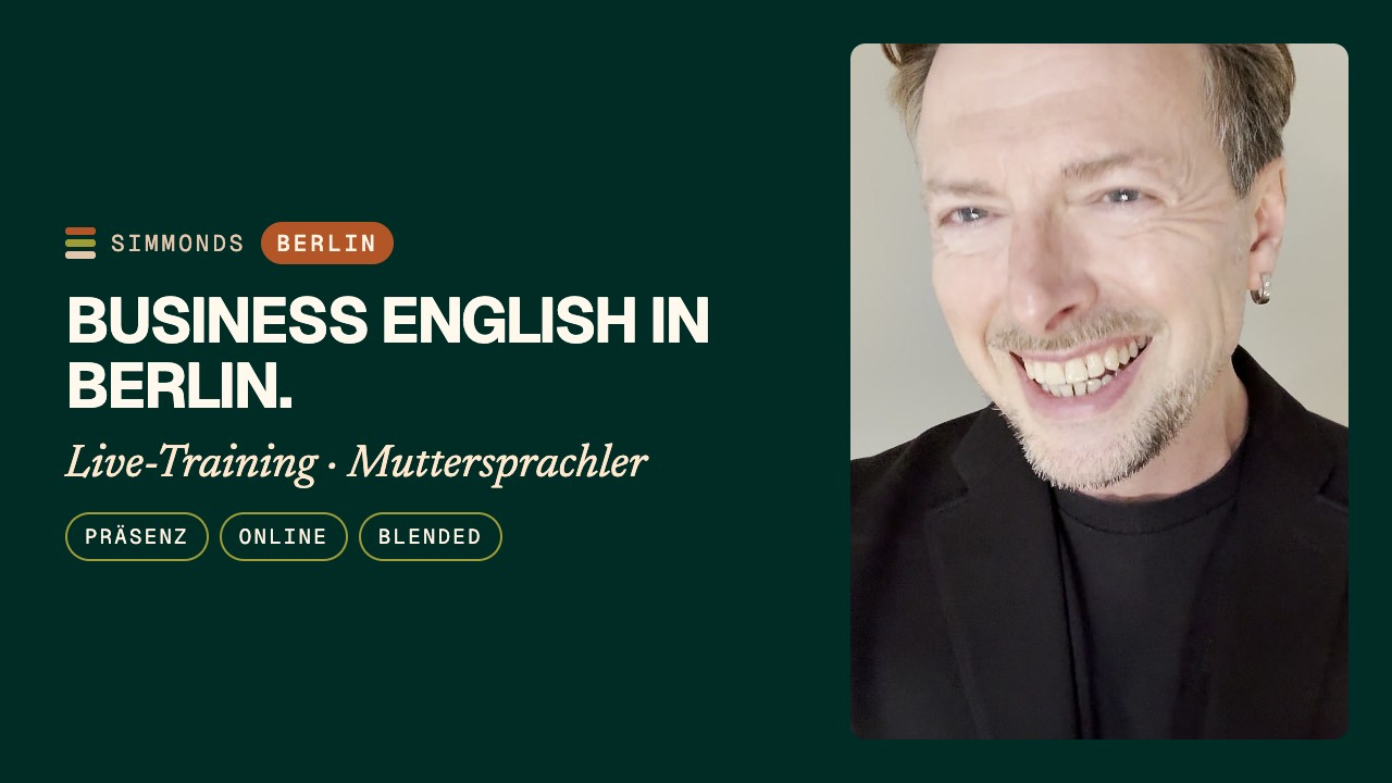 Business English in Berlin: Firmenschulungen & Online-Kurse