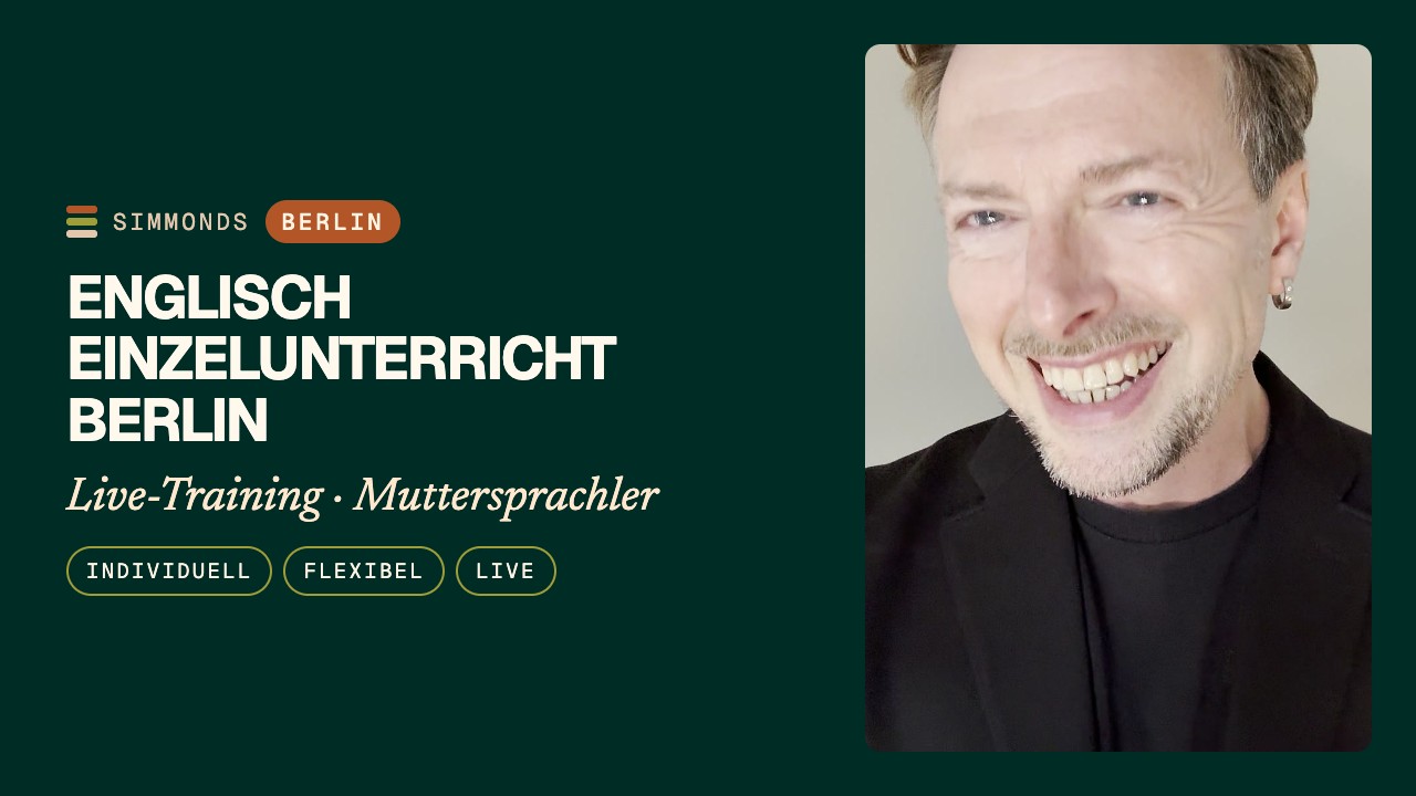 Englisch Einzelunterricht Berlin: Privatunterricht online & vor Ort