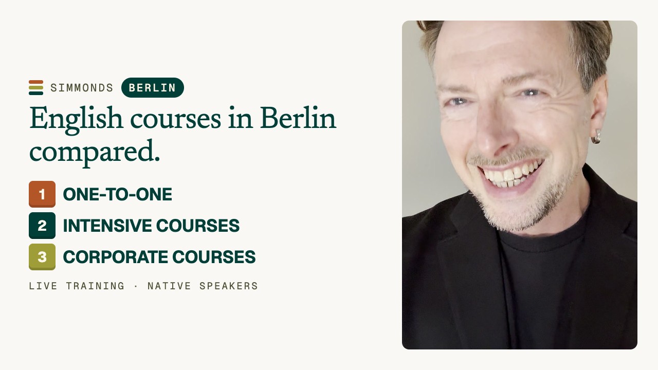 English courses in Berlin: Compare formats for work & teams