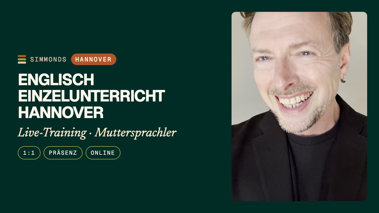 Englisch Einzelunterricht Hannover: Privatunterricht online & vor Ort