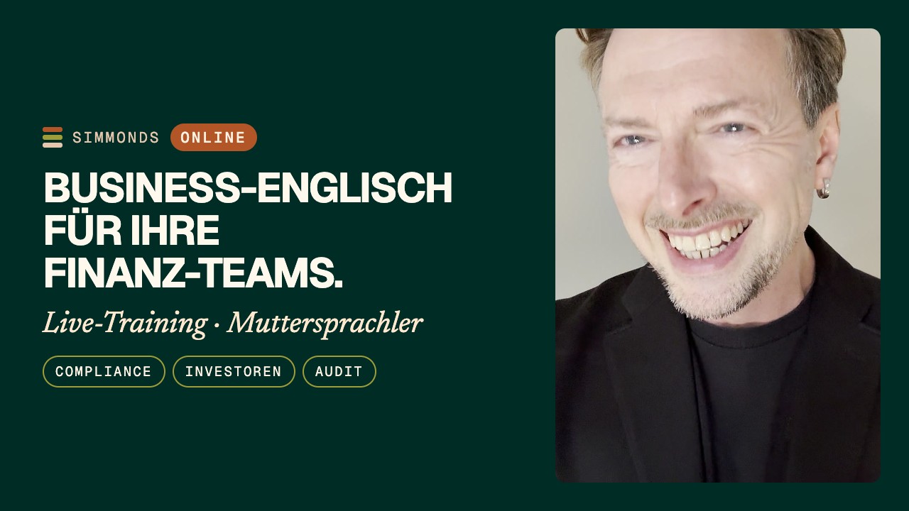 Englisch für die Finanzbranche: Compliance, Präsentationen & Audits