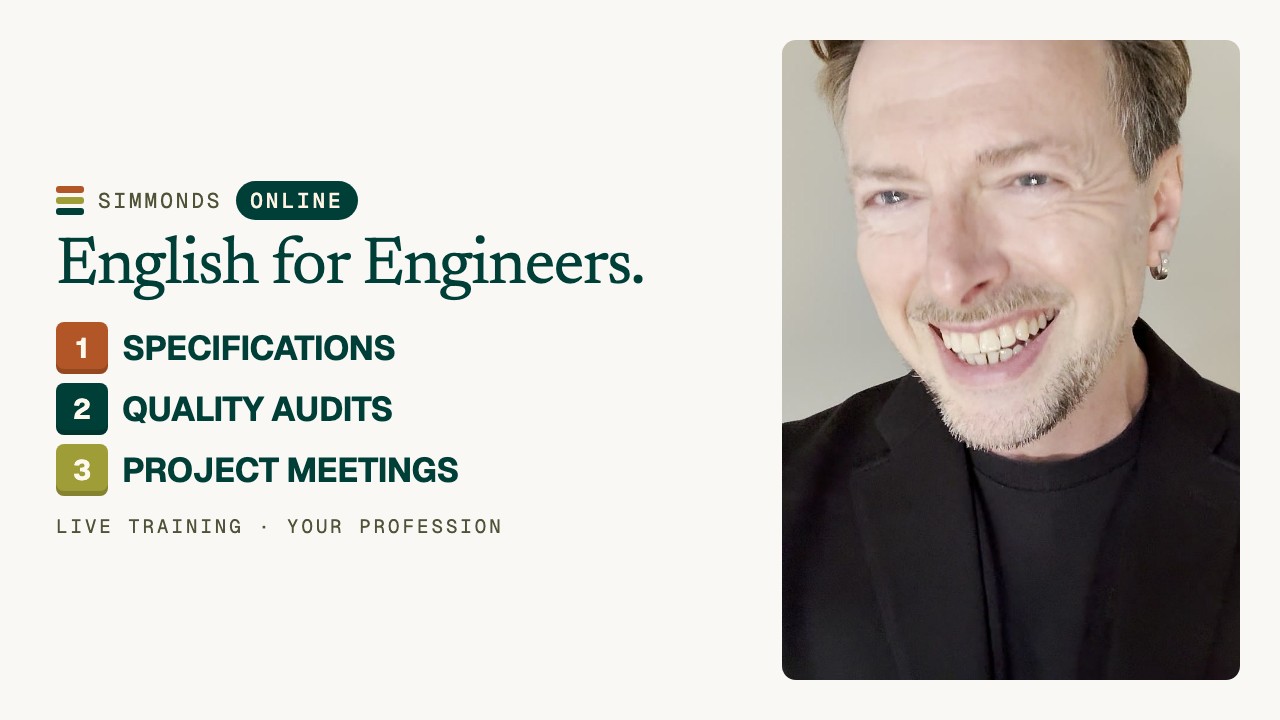 English for Engineers: Specifications, Audits & Projects