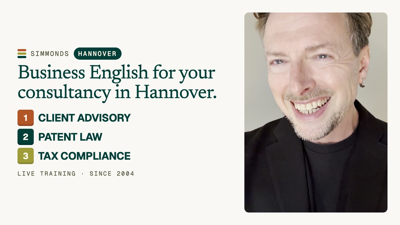 Business English for Consulting, Legal & Tax in Hannover