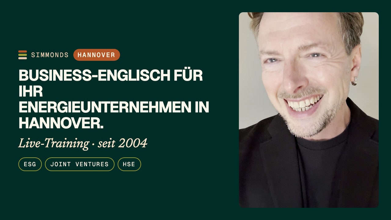 Englisch für die Energiewirtschaft in Hannover: ESG & HSE