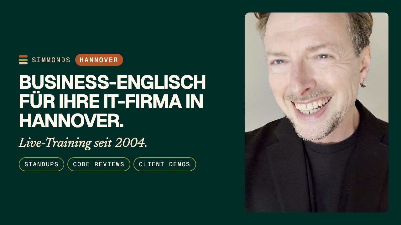 Englisch für IT & Software in Hannover: Standups, Reviews & Demos