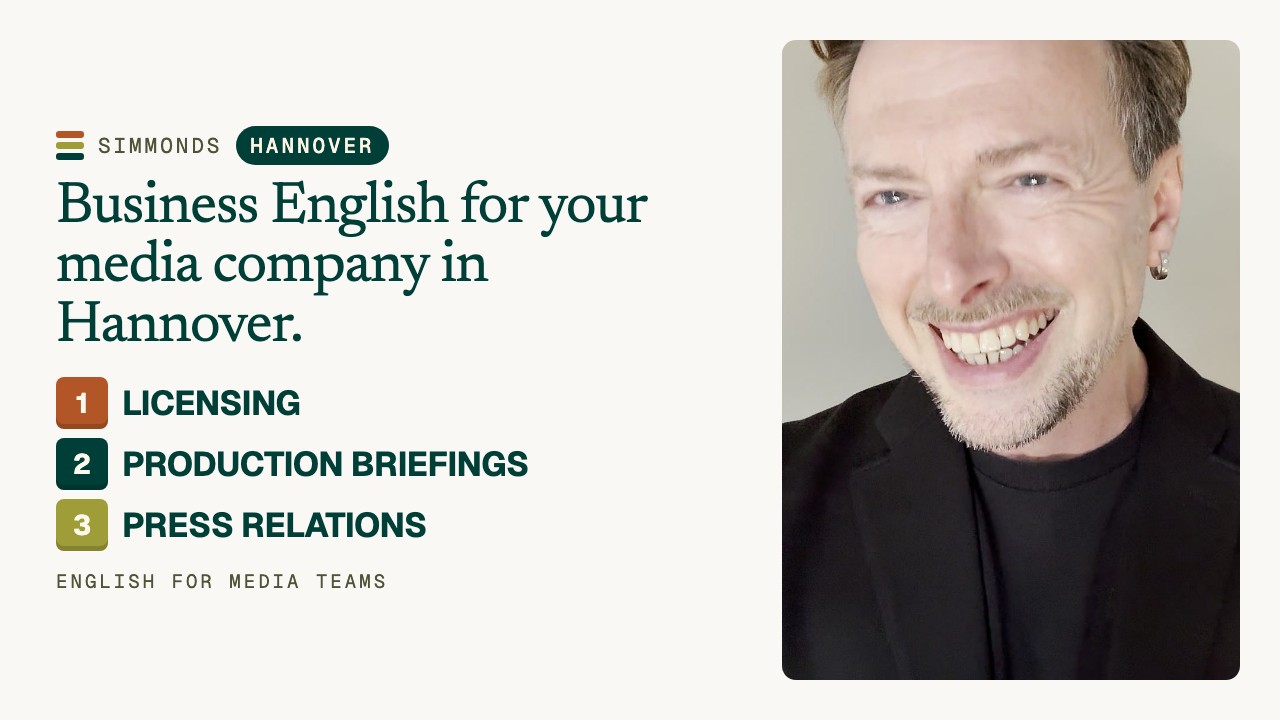 Business English for Media in Hannover: Licensing & Production