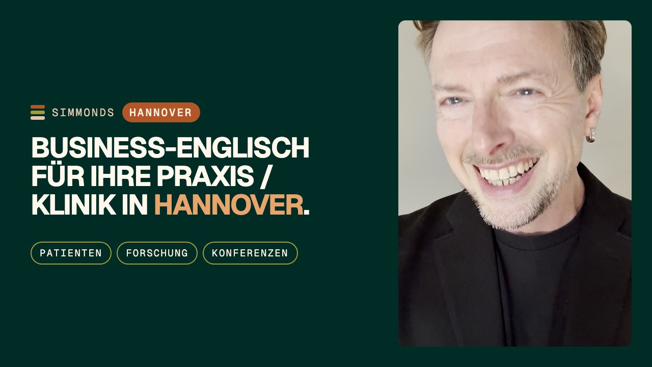Englisch für Medizin in Hannover: Patienten, Forschung & Konferenzen