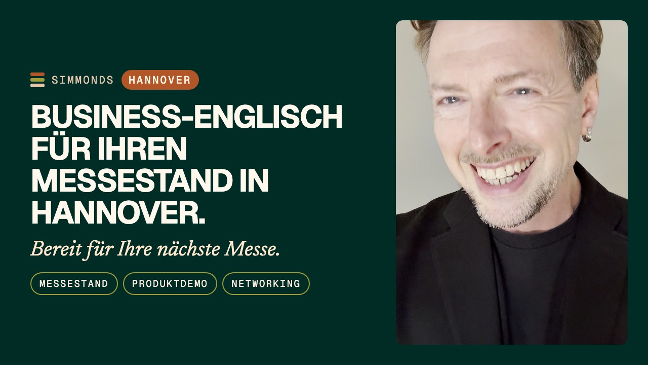 Englisch für Messe & Events in Hannover: Stand, Demo & Networking