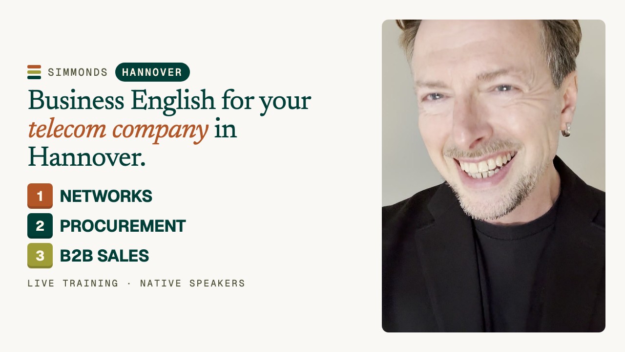 Business English for Telecoms in Hannover: Networks & B2B Sales