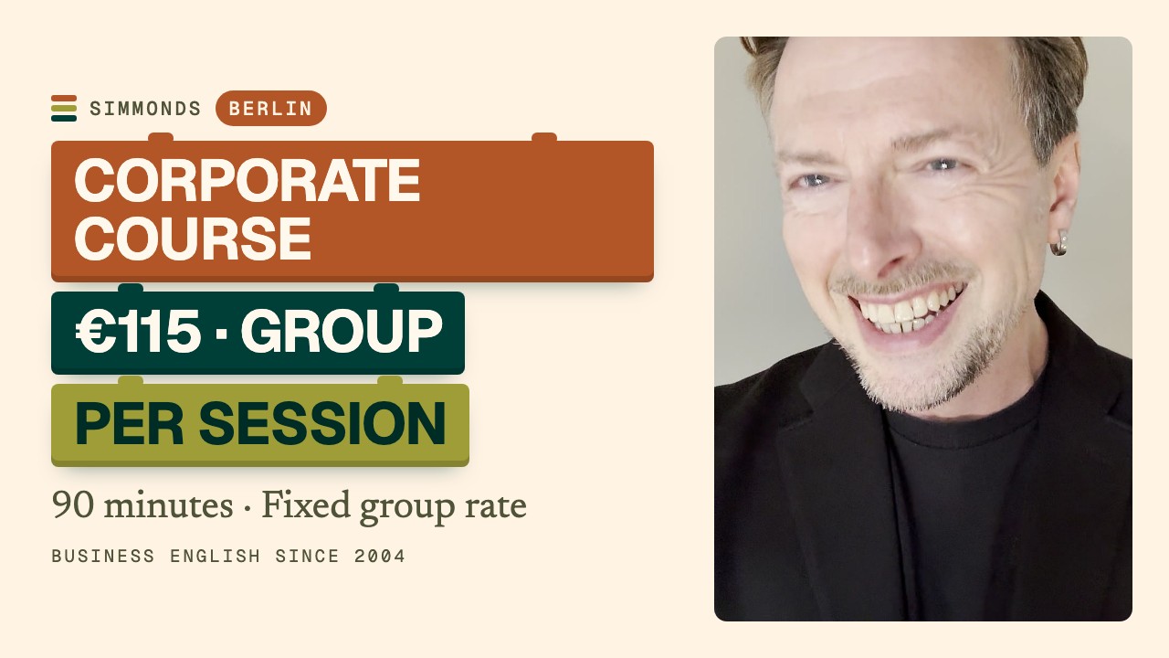Corporate English Course Berlin: Costs & Group Prices