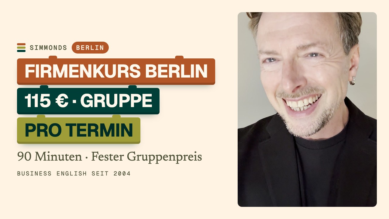 Englisch-Firmenkurs Berlin: Kosten & Gruppenpreise