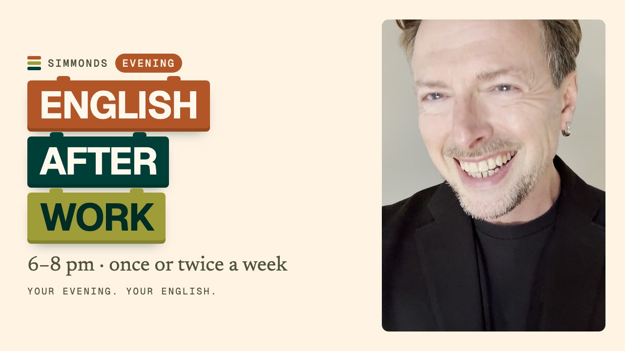 English Evening Course: Learn After Work, 6–8 pm