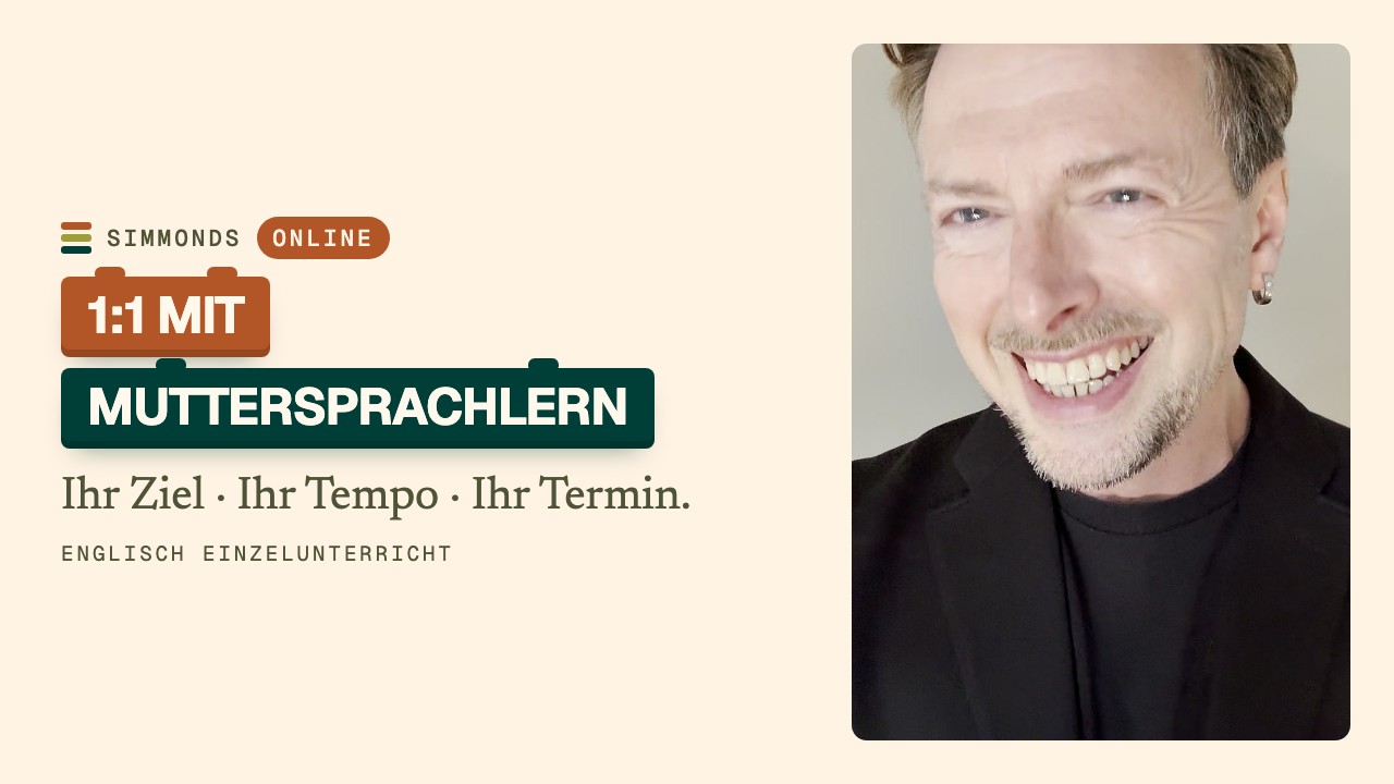 Englisch Einzelunterricht online: 1:1 mit Muttersprachlern