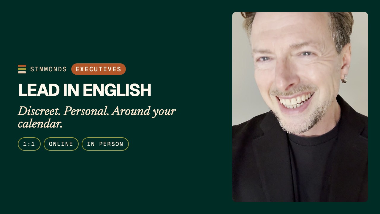 English for Executives: Discreet 1:1 Coaching