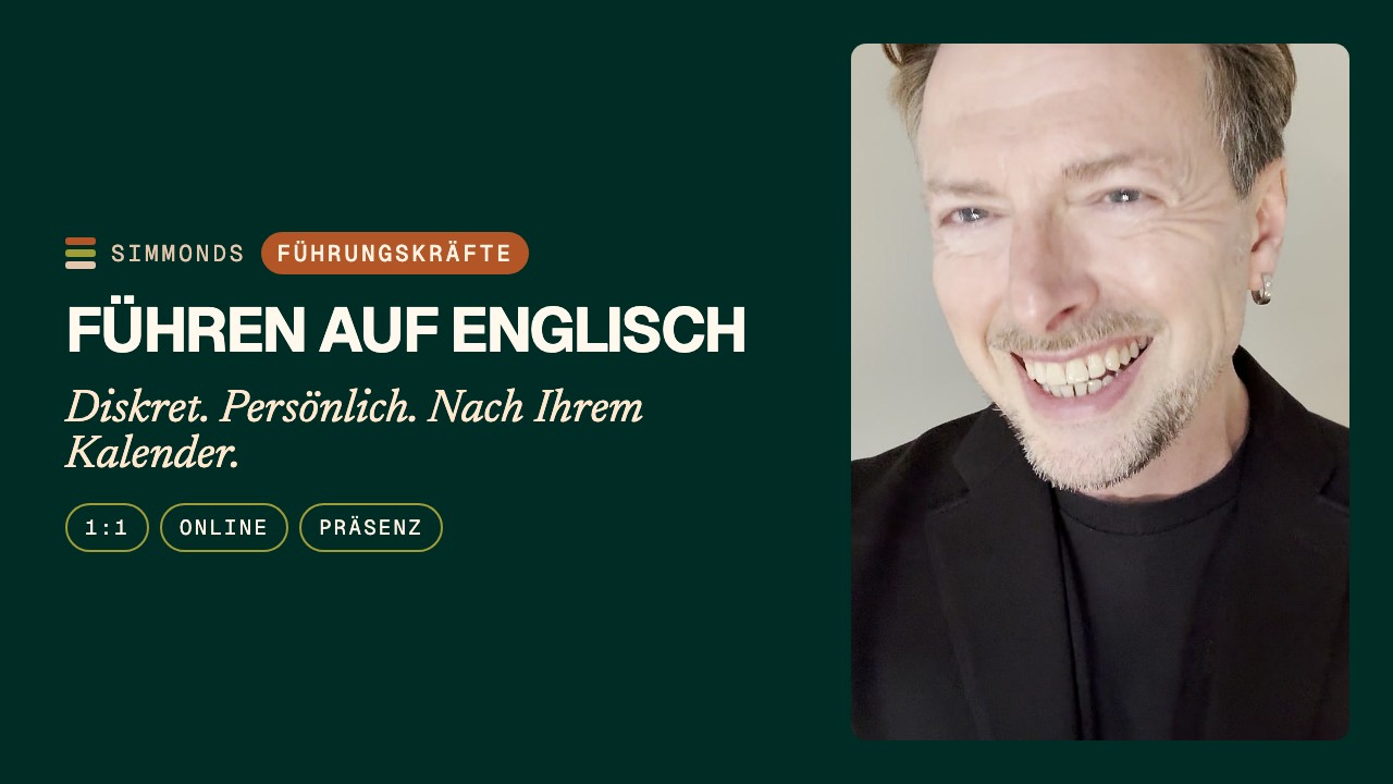 Englisch für Führungskräfte: Diskretes 1:1-Coaching