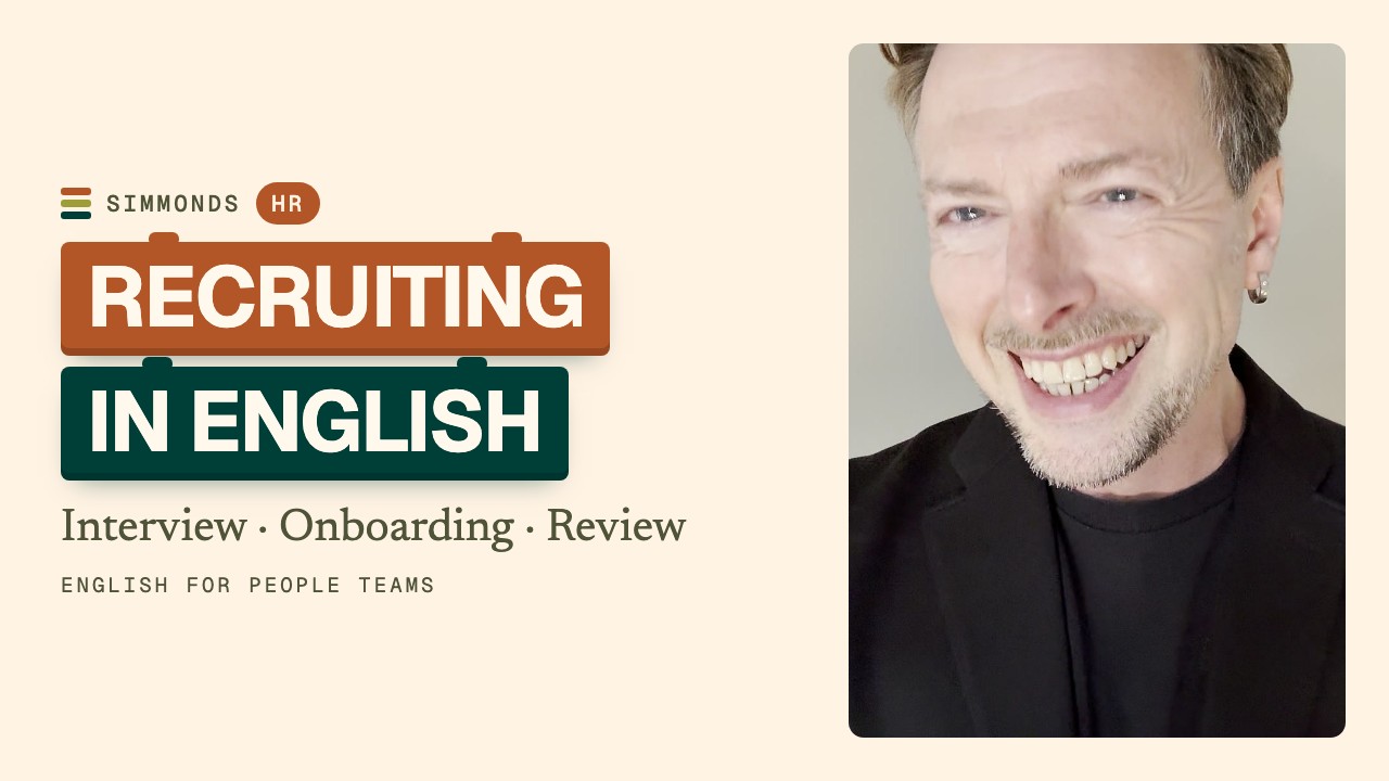 English for HR: Interviews, Onboarding and Reviews